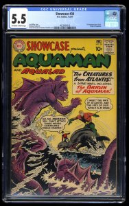 Showcase #30 CGC FN- 5.5 Off White to White 1st Aquaman Tryout Issue!