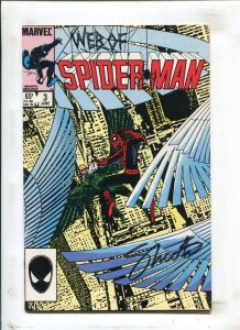 Web of Spider-Man #3 - Signed Jim Shooter / Direct Edition (9.0) 1985