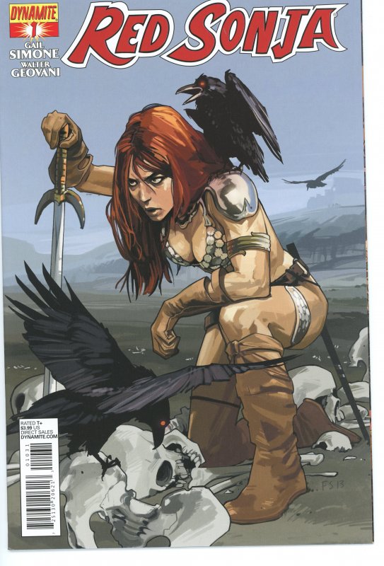 Red Sonja 1 (2013) Fiona Staples Cover 9.0 (our highest grade)