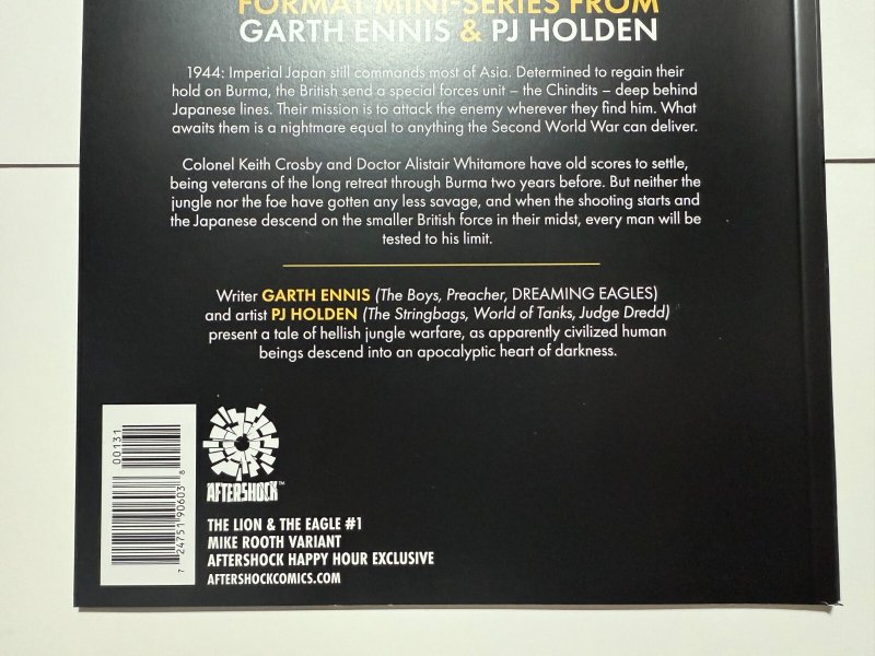 The Lion & The Eagle # 1 NM Rooth Variant Aftershock Mag Size Comic Book 2 J406