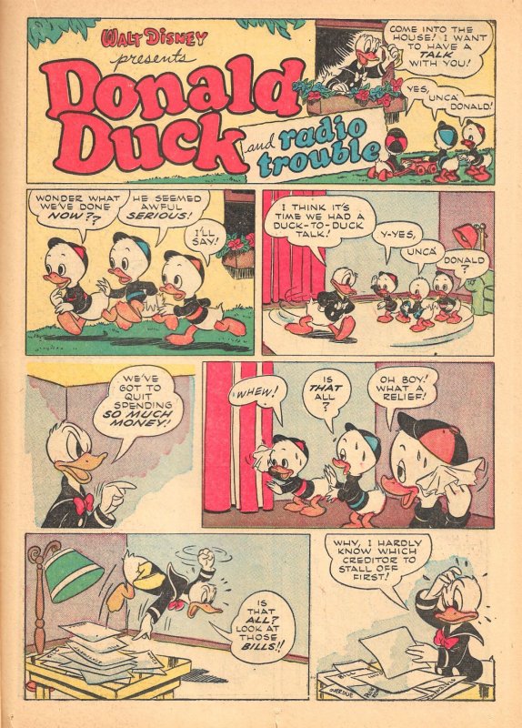 WALT DISNEY'S DONALD DUCK in VOLCANO VALLEY (4 Color #147)(1947)7.5 VF- ...