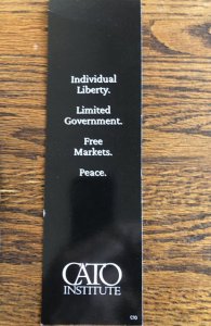 Huge Cato Institute-Friedman quote bookmark