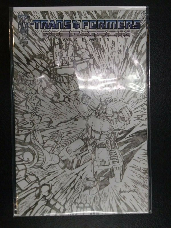 Transformers Megatron Origin #3 Sketch Variant Cover IDW