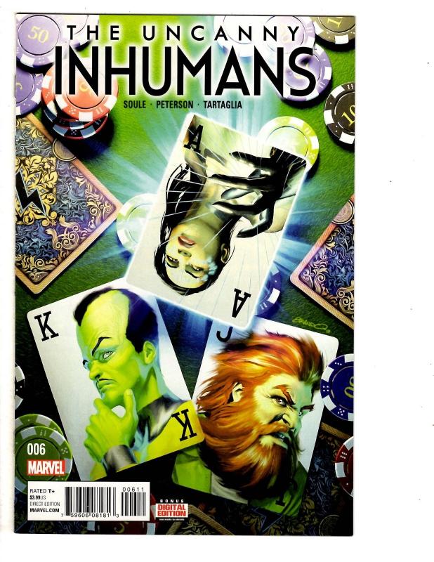 2 The Uncanny Inhumans Marvel Comic Books # 6 7 Soule Peterson Tartaglia WM7