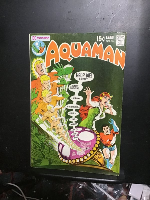 Aquaman #55 (1971) JLA cameo! Aqua-lad and Girl! High-grade key! VF Boca CERT!