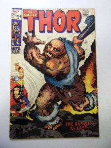 Thor #159 (1968) VG Condition tape pull fc