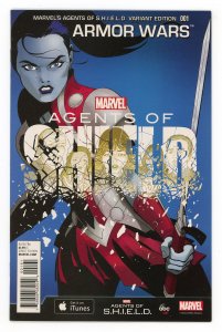 Armor Wars #1 Marcos Martin Agents of S.H.I.E.L.D. 1:15 Variant NM
