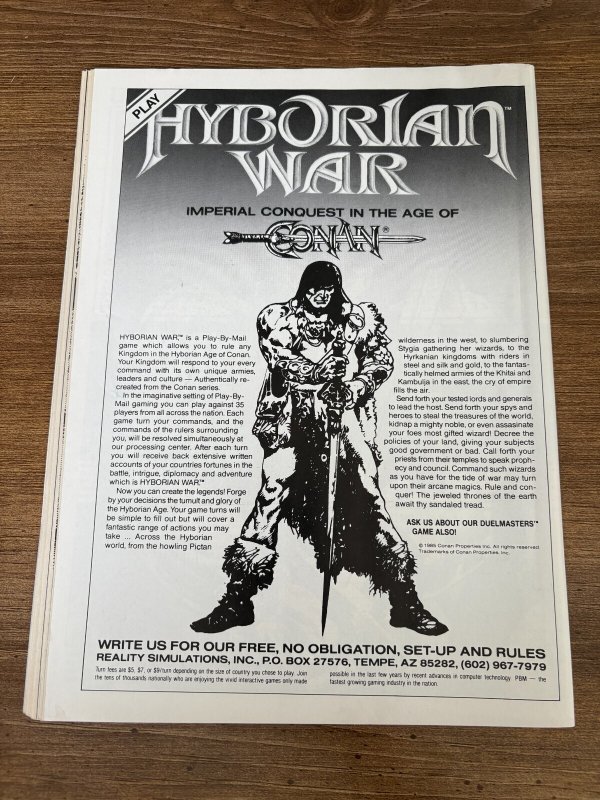 Conan Saga # 61 VF Marvel Comic Book Magazine Barbarian Red Sonja Kull 5 J308