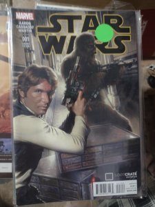 STAR WARS  #1 MARVEL 2015 LOOT CRATE DELLOTTO VARIANT HAN SOLO CHEWBACCA