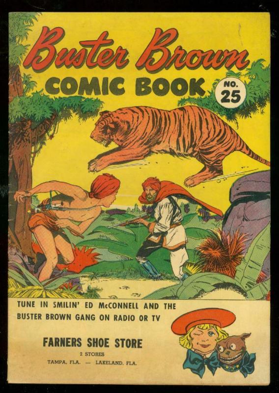 BUSTER BROWN #25-GIVEAWAY-WILD TIGER COVER-CRANDALL ART FN