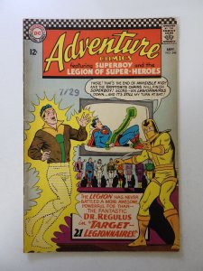 Adventure Comics #348 (1966) VG+ date stamp front cover, moisture damage