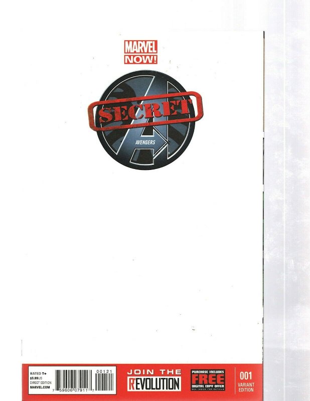 Secret Avengers # 1 NM 1st P Blank Sketch Variant Cover Marvel Comic Book J460