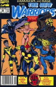 New Warriors, The #22 (Newsstand) VF ; Marvel | Darkhawk