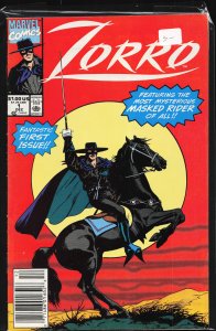 Zorro #1 Newsstand Edition (1990) Zorro