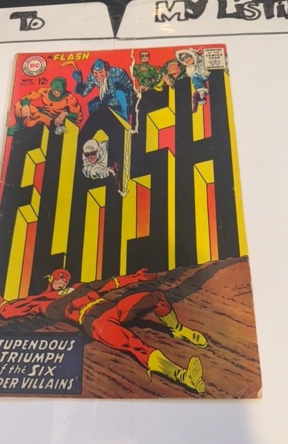The Flash #174 (1967) stupendous triumph by six villains see descript