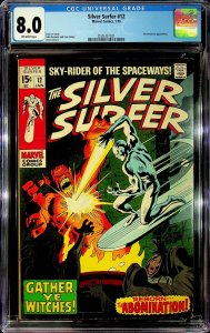 The Silver Surfer #12 (1970) - CGC 8.0 - Cert #2026351021