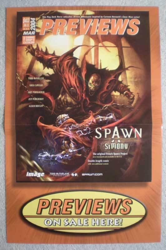 SPAWN SIMONY Promo Poster, 17 x 11, 2004, Unused, more in our store