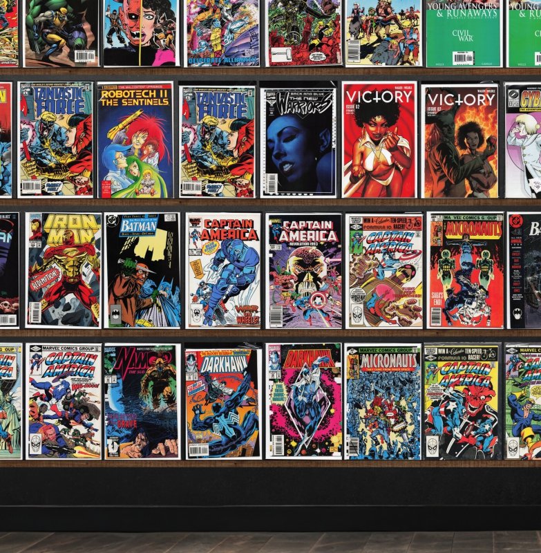 Huge Lot 150+ Comics with Captain America, Batman, Black Panther & More!