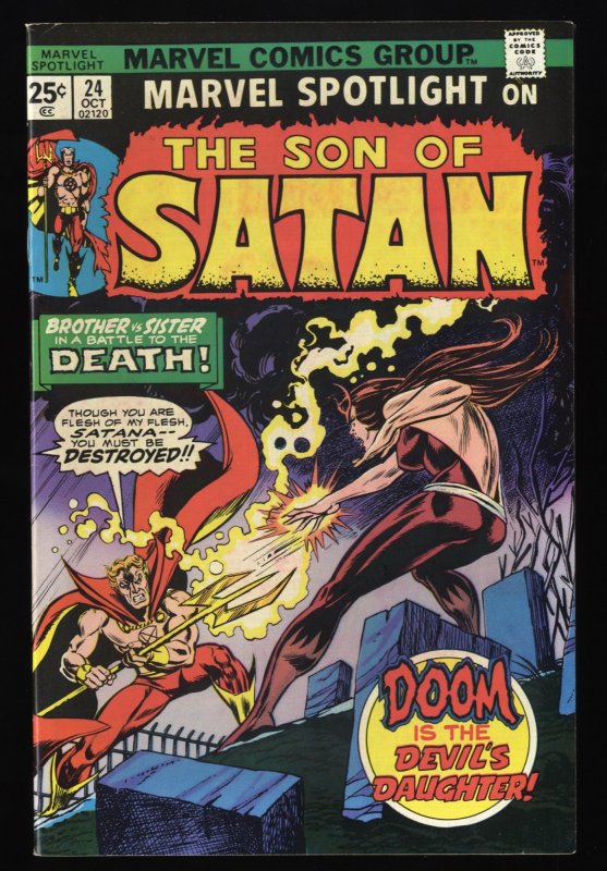 Marvel Spotlight #24 FN/VF 7.0 Comics Son of Satan!