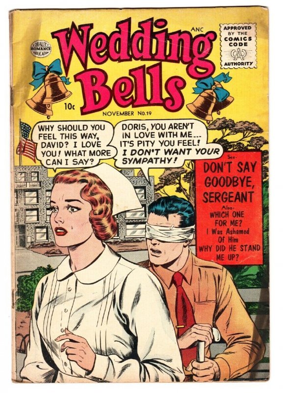 Wedding Bells 19 1956 Quality Comics Matt Baker Last Issue Comic Books Silver Age Rom Romance Hipcomic