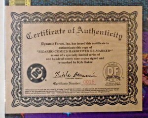 Bizarro Comics HC Re-Marked & Signed by Kyle Baker! #15/199
