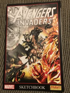 Avengers/Invaders Sketchbook #1 : Dynamite & Marvel 2008 Fn; WW2 art