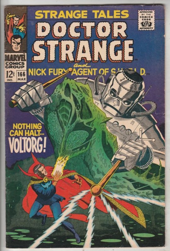 Strange Tales #166 (Mar-68) FN/VF Mid-High-Grade Nick Fury, Dr. Strange