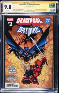 DEADPOOL BATMAN #1 MAIN COVER MARVEL 2025 GREG CAPULLO SIGNED CGC SS 9.8 NM