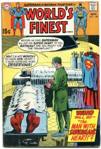 WORLDS FINEST #189 1969-BATMAN-SUPERMAN-SURGERY COVER VG