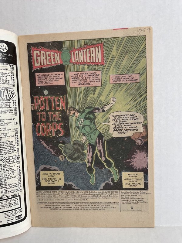 Green Lantern #154