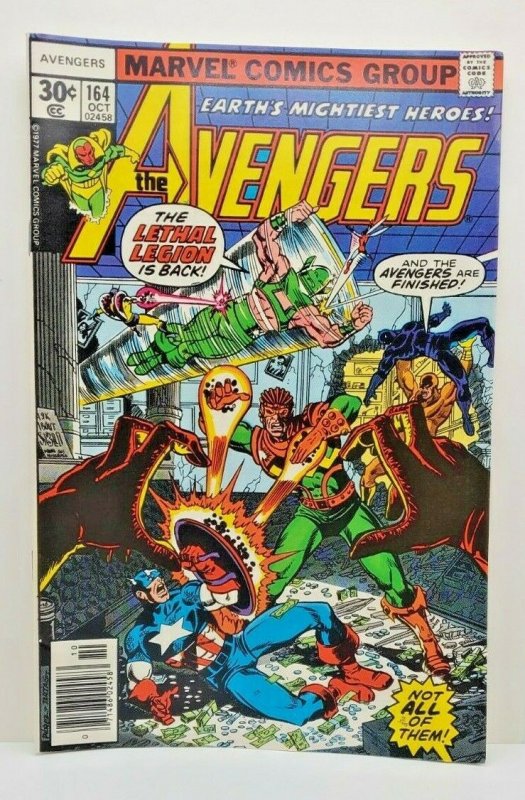 Avengers 1977 #161,162,163,164,165,166,167  LOT price on all 7  VF/NM