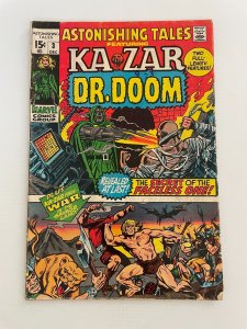 Astonishing Tales # 3 VG/FN Marvel Comic Book Ka-Zar Zabu Dr. Doom 10 LI6