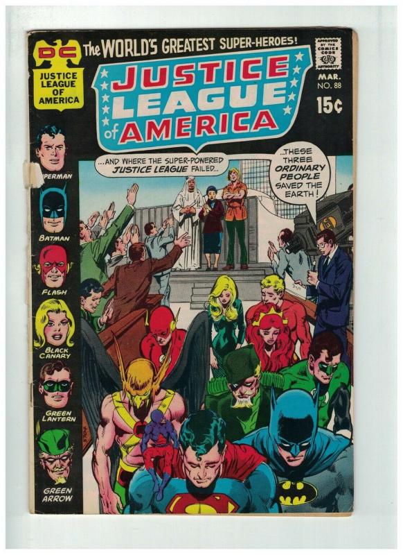 JUSTICE LEAGUE OF AMERICA (1960-1987 DC) 88 VG Loose Cv