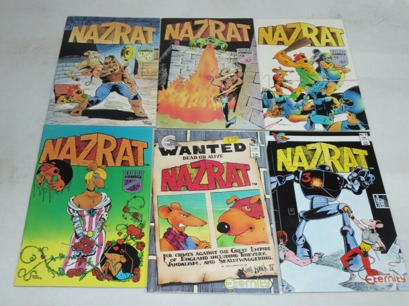 NAZRAT (1986 IM/ET) 1-6 FUNNY RATS BY JERRY FRAZEE