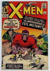 The X-Men #4 (1964) 1st Scarlet Witch! Apparent VG- condition see description!