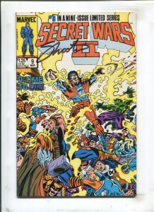 Marvel Super-Heroes Secret Wars II #9 - Signed Jim Shooter (VF/NM 9.0) 1985