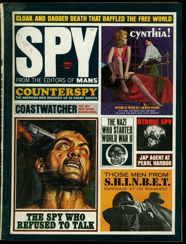 Spy Pulp Magazine 1966- Espionage - WWII FN