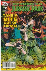 Return to Jurassic Park #7 VF ; Topps