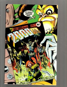 Lot Of 8 Eagle Comic Books 2000 AD Monthly 1 2 1 2 3 4 5 + Strontium Dog 4 SB5