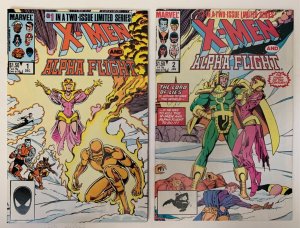 (1985) XMEN ALPHA FLIGHT #1-2 COMPLETE SET! Paul Smith Art!