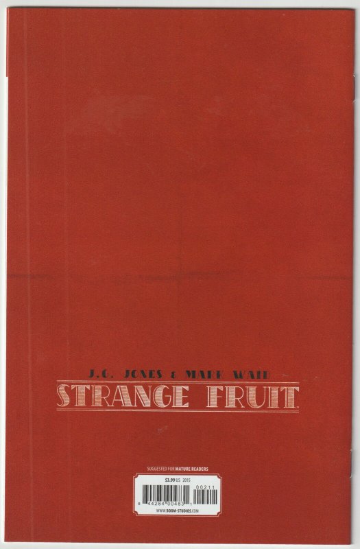 Strange Fruit #2 (Oct 2015, BOOM!), NM-MT condition (9.8)