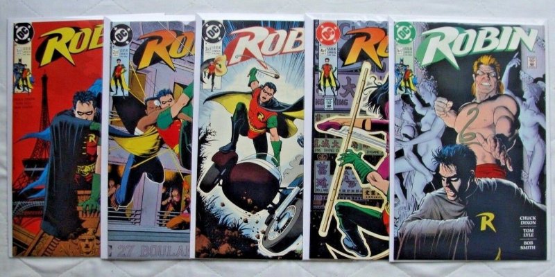 Robin #1 2 3 4 5 1st Limited Series (Jan 1991, DC) Complete Run