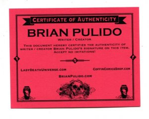 Lady Death: Mischief Night #1 - Attack Ed. LTD 34/99 with COA (9.2ob) 2014