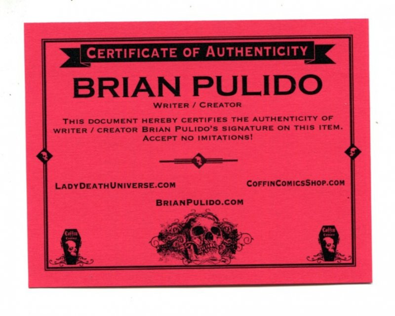 Lady Death: Mischief Night #1 - Attack Ed. LTD 34/99 with COA (9.2ob) 2014