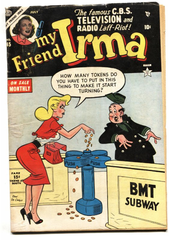 My Friend Irma #35 1953-Atlas-Dan De Carlo art -sci-fi alien story-comic book