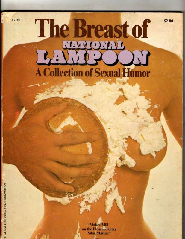 The Breast Of National Lampoon Collection Of Humor Magazine Book 1972 JF30