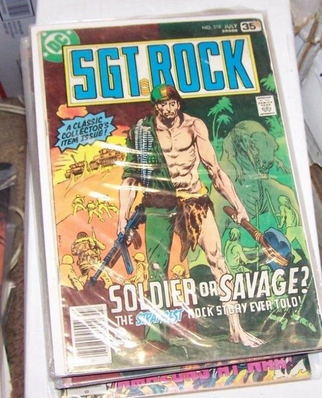 Sgt. Rock comic  # 318 (Jul 1978, DC) joe kubert + rare mark jewelers variant + 