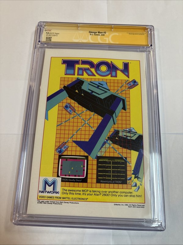 Omega Men (1983) # 3 (CGC 9.8 WP SS) 1st App Lobo • Mike Carlo Signed & Sketched
