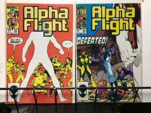 ALPHA FLIGHT (1985 Marvel) 25-26 John Byrne two part story arc