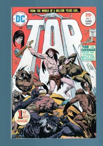Tor #1 - Joe Kubert Cover Art. Joe Kubert Art and Story. (6.0/6.5) 1975
